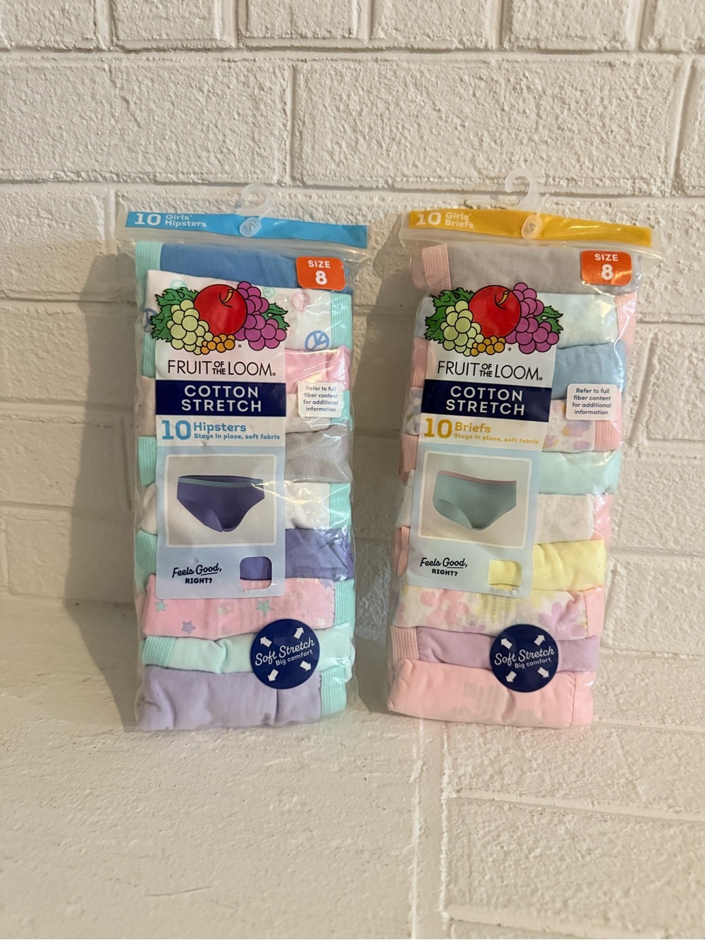 20 Pair Of Girls Panties 10 Hipsters & 10 Briefs